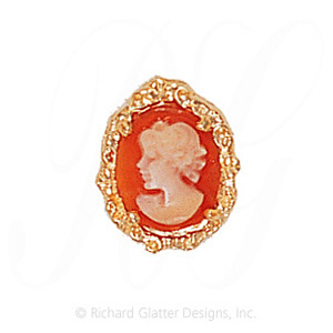 GS146 CAM - 14 Karat Gold Cameo Slide 